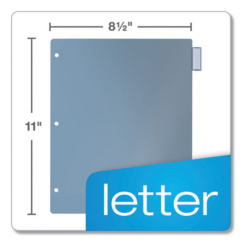 Image of Cardinal® Poly Index Dividers, 5-Tab, 11 X 8.5, Assorted, 4 Sets