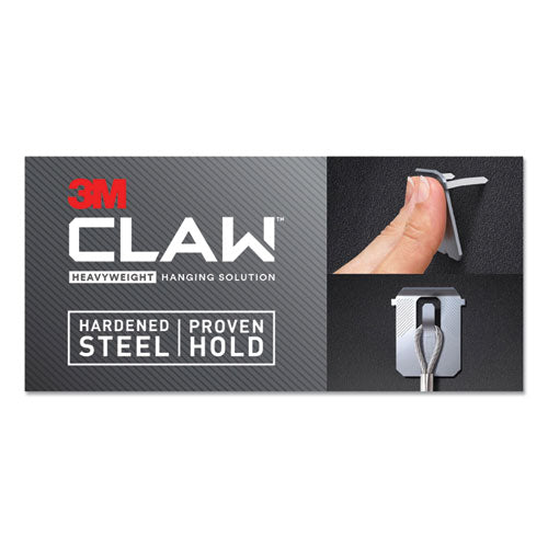Image of 3M Claw Drywall Picture Hanger, Stainless Steel, 25 lb Capacity, 4 Hooks and 4 Spot Markers,