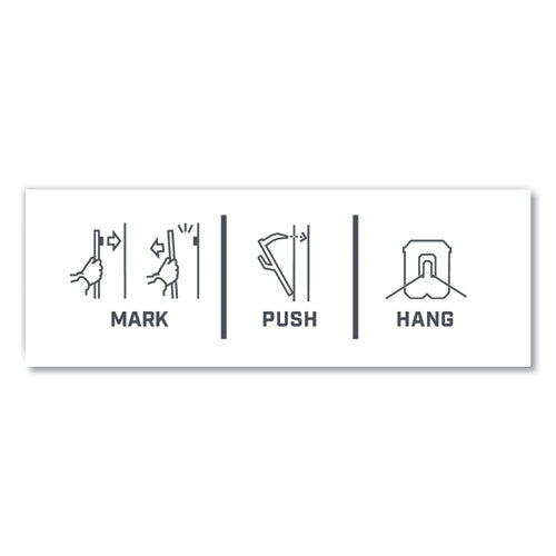 Image of 3M Claw Drywall Picture Hanger, Stainless Steel, 15 lb Capacity, 5 Hooks and 5 Spot Markers