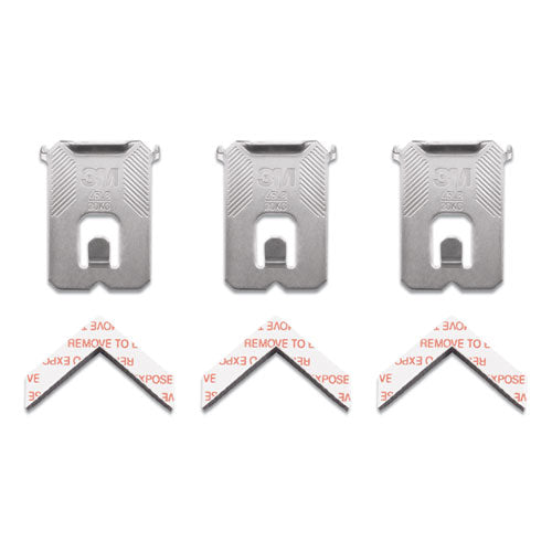 Image of 3M Claw Drywall Picture Hanger, Stainless Steel, 45 lb Capacity, 3 Hooks and 3 Spot Markers