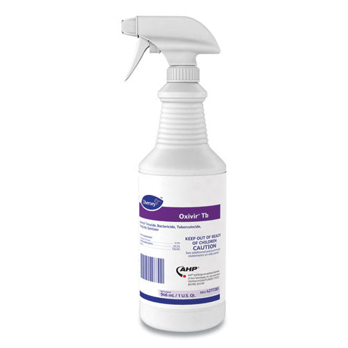 Image of Diversey Oxivir Tb One-Step Disinfectant Cleaner, 32 Oz Bottle, 12/carton