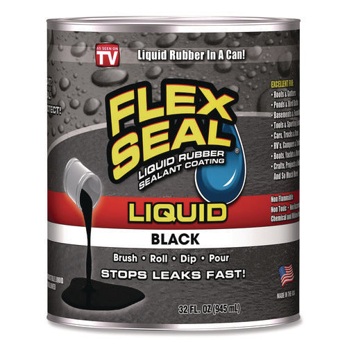 Image of Flex Seal Liquid Rubber, 32 Oz Can, Black