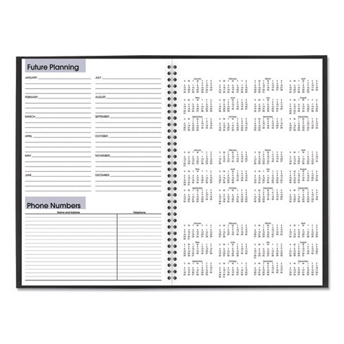 Image of AT-A-GLANCE® DayMinder Monthly Planner, Ruled Blocks, 12 x 8, Black Cover, 14-Month: Dec 2024 to Jan 2026