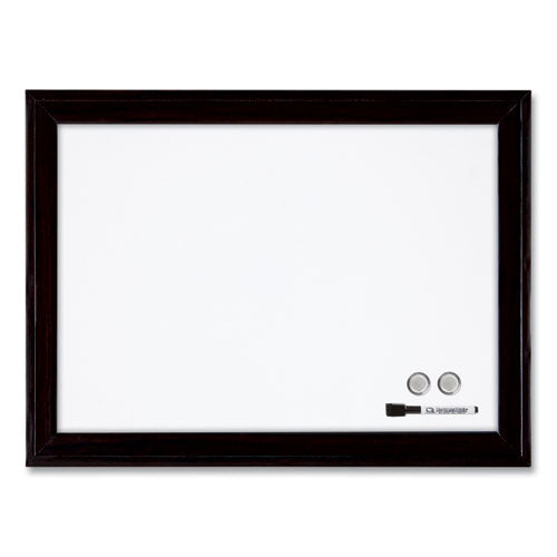 Image of Quartet® Home Decor Magnetic Dry Erase Board, 23" x 17", White Surface, Black Wood Frame