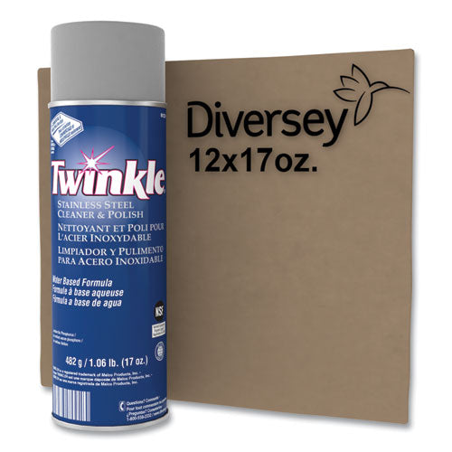 Image of Twinkle® Stainless Steel Cleaner And Polish, 17 Oz Aerosol Spray