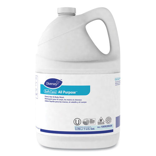 Image of Diversey Soft Care All Purpose Liquid Refill, Gentle Floral Scent, 1 gal, 4/Carton