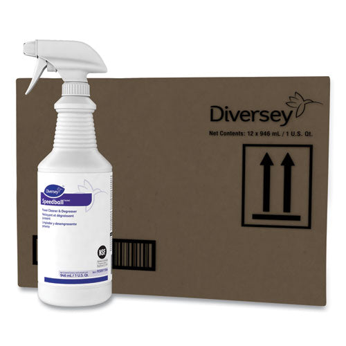 Image of Diversey Speedball Heavy-Duty Cleaner, Citrus, Liquid, 1qt. Spray Bottle, 12/ct