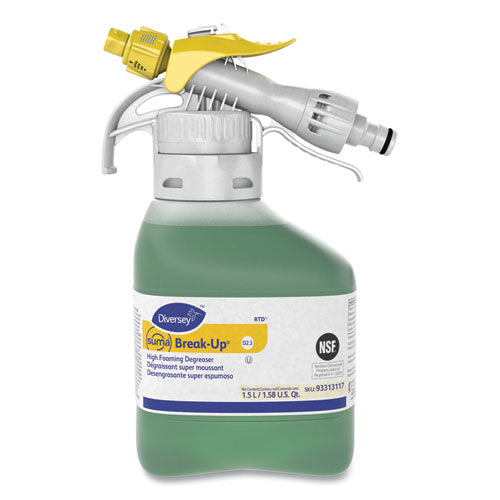 Image of Diversey Suma Break-Up Heavy-Duty Foaming Grease-Release Cleaner, 1,500 Ml Bottle, 2/carton
