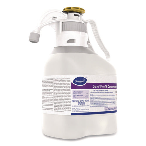 Image of Diversey Oxivir Five 16 Concentrate One Step Disinfectant Cleaner, Liquid, 1.4 L, 2/ct