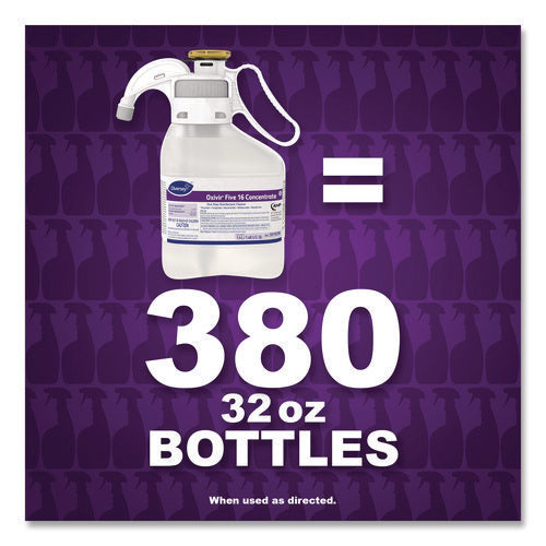 Image of Diversey Oxivir Five 16 Concentrate One Step Disinfectant Cleaner, Liquid, 1.4 L, 2/ct