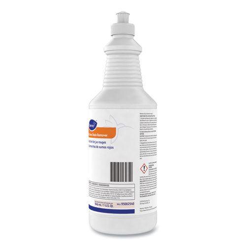 Image of Diversey Red Juice Stain Remover, 32 Oz Bottle, 6 Bottles/carton