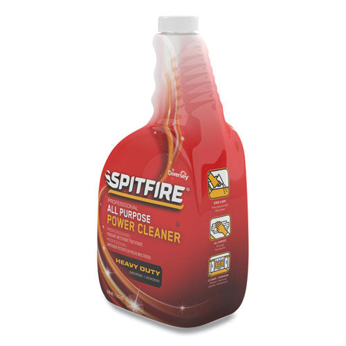 Image of Diversey Spitfire All Purpose Power Cleaner, Liquid, 32 Oz Spray Bottle, 4/carton