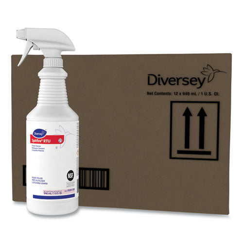 Image of Diversey Spitfire Power Cleaner, Liquid, Fresh Pine Scent, 32 Oz Spray Bottle, 12/carton