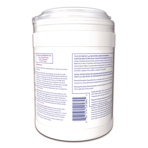 Image of Diversey Oxivir TB Disinfectant Wipes, 7 x 6, White, 160/Canister, 12 Canisters/Carton