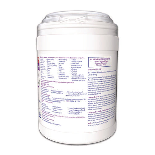 Image of Diversey Oxivir TB Disinfectant Wipes, 7 x 6, White, 160/Canister, 12 Canisters/Carton