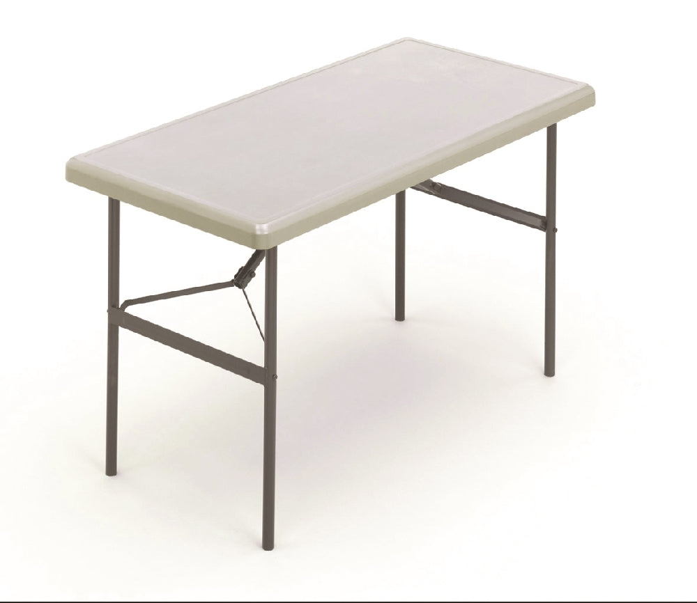 Image of Rectangular Folding Table, 600 lb weight capacity, 48" W x 29" H x 24" D, Platinum Gray