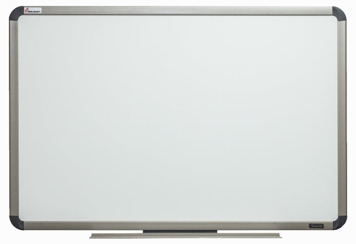 Image of Quartet/Skilcraft Total Erase White Board, Euro Titanium Finish Aluminum Frame, 48" x 36"