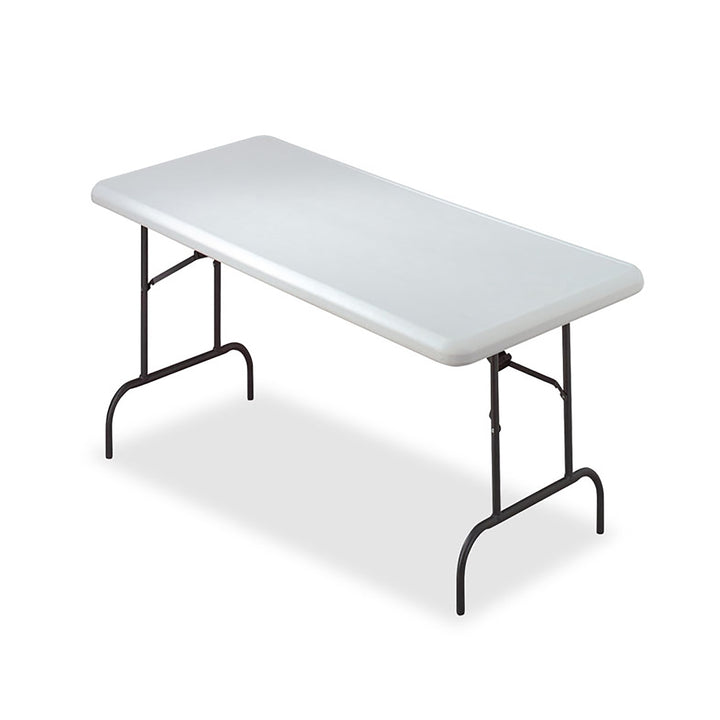 Image of Rectangular Folding Table, 1200 lb Weight Capacity, 60" W x 29" H x 30" D, Platinum Gray