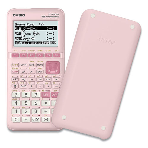 Image of Casio® Fx-9750giii 3rd Edition Graphing Calculator, 21-Digit Lcd, Pink