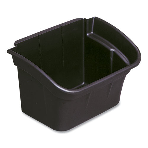 Image of Rubbermaid® Commercial Utility Bin, 4 gal, 17" x 12.13" x 10.5", Black