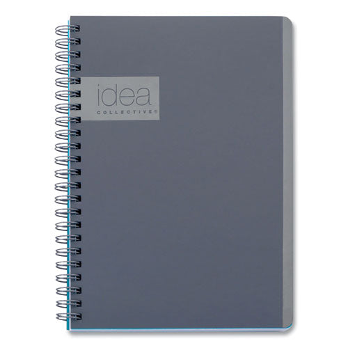 Image of Oxford Idea Collective Professional Notebook, 1-Subject, Medium/College Rule, Gray Cover, (80) 8 x 4.87 Sheets