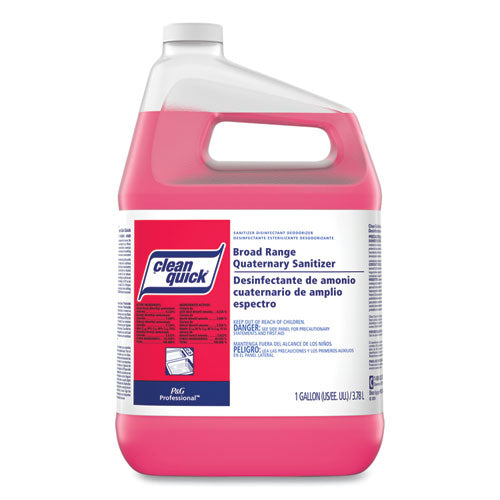 Image of Clean Quick® Broad Range Quaternary Sanitizer, Sweet Scent, 1 Gal Bottle, 3/carton