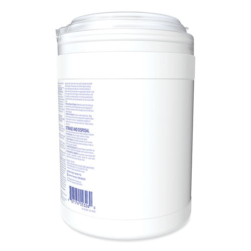 Image of Diversey Oxivir TB Disinfectant Wipes, 6 x 6.9, Characteristic Scent, White, 160/Canister, 4 Canisters/Carton