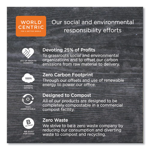 Image of World Centric® PLA Clear Cold Cup Lids, Dome Lid, Fits 9 oz to 24 oz Parfait Cups, Plastic, Clear, 1,000/Carton