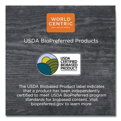 Image of World Centric® TPLA Compostable Cutlery, Spoon, Plastic, White, 1,000/Carton