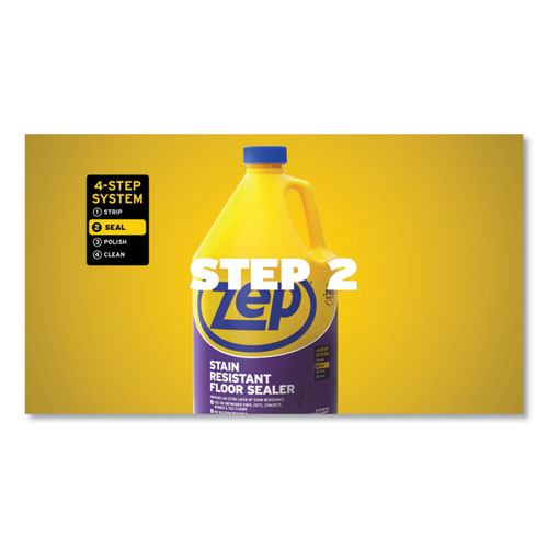 Image of Zep Commercial® Stain Resistant Floor Sealer, Unscented, 1 Gal, 4/carton