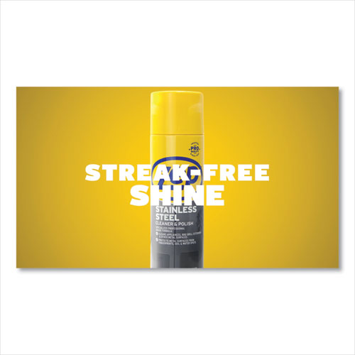 Image of Zep Commercial® Stainless Steel Polish, 14 Oz Aerosol Spray, 12/carton