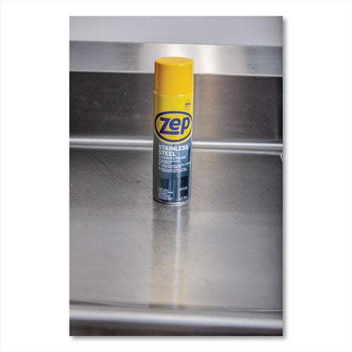 Image of Zep Commercial® Stainless Steel Polish, 14 Oz Aerosol Spray, 12/carton