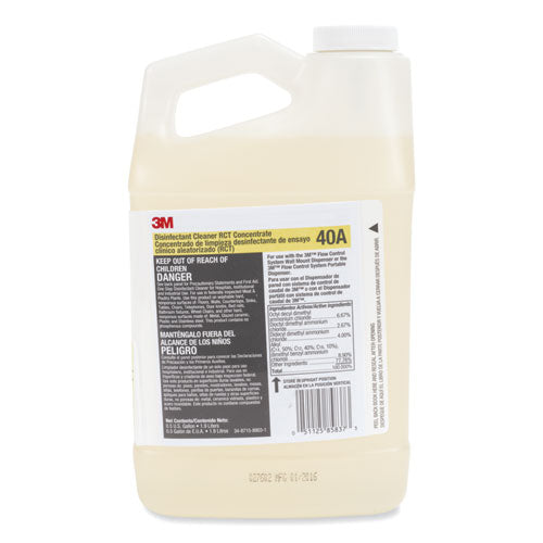 Image of 3M Disinfectant Cleaner Rct Concentrate, 0.5 Gal Bottle, Fragrance-Free, 4/carton