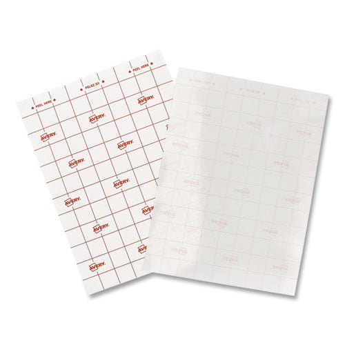 Image of Avery® Clear Self-Adhesive Laminating Sheets, 3 Mil, 9" X 12", Matte Clear, 10/pack