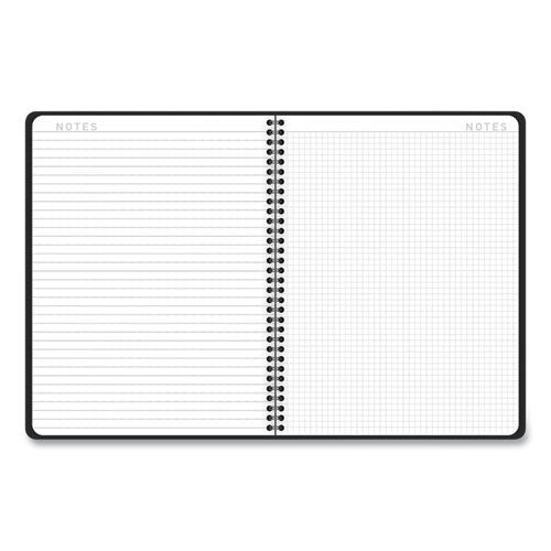 Image of AT-A-GLANCE® Contemporary Lite Weekly/Monthly Planner, 11 x 8.25, Black Simulated Leather Cover, 12-Month (Jan to Dec): 2025