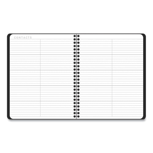 Image of AT-A-GLANCE® Contemporary Lite Weekly/Monthly Planner, 8.75 x 7, Black Simulated Leather Cover, 12-Month (Jan to Dec): 2025