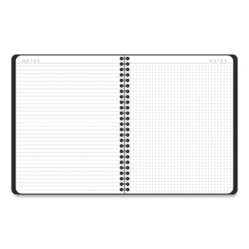Image of AT-A-GLANCE® Contemporary Lite Weekly/Monthly Planner, 8.75 x 7, Black Simulated Leather Cover, 12-Month (Jan to Dec): 2025