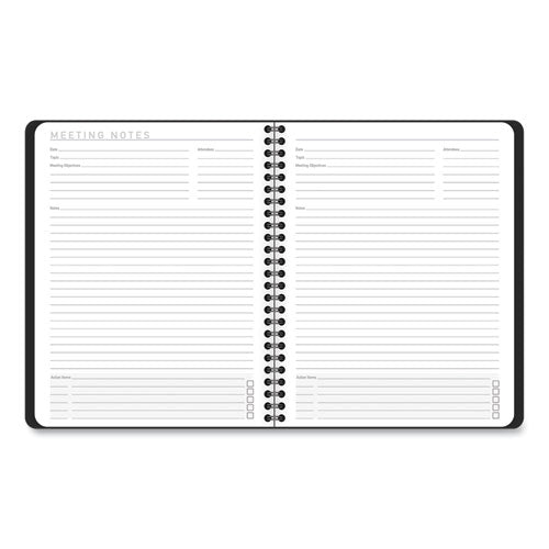 Image of AT-A-GLANCE® Contemporary Lite Weekly/Monthly Planner, 8.75 x 7, Black Simulated Leather Cover, 12-Month (Jan to Dec): 2025