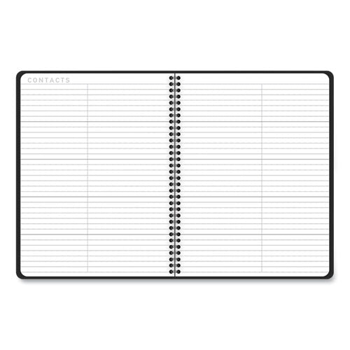 Image of AT-A-GLANCE® Contemporary Lite Weekly/Monthly Planner, 11 x 8.25, Black Simulated Leather Cover, 12-Month (Jan to Dec): 2025