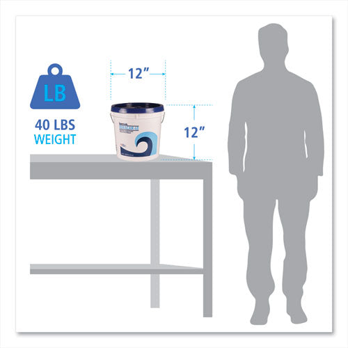 Image of Boardwalk® Low Suds Industrial Powder Laundry Detergent, Fresh Lemon Scent, 40 Lb Pail