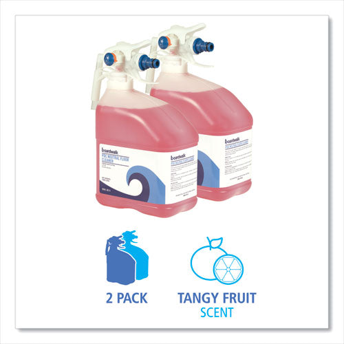 Image of Boardwalk® PDC Neutral Floor Cleaner, Tangy Fruit Scent, 3 L Bottle, 2/Carton