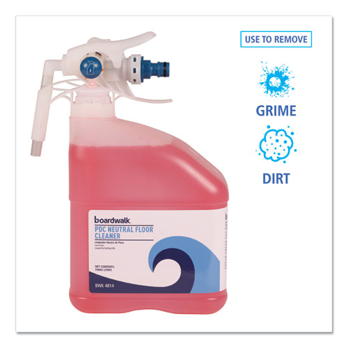 Image of Boardwalk® PDC Neutral Floor Cleaner, Tangy Fruit Scent, 3 L Bottle, 2/Carton
