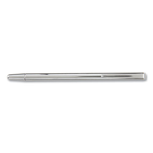 Image of Apollo® Slimline Pen-Size Pocket Pointer With Clip, Extends To 24.5", Silver