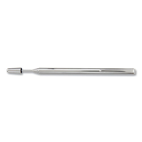 Image of Apollo® Slimline Pen-Size Pocket Pointer With Clip, Extends To 24.5", Silver