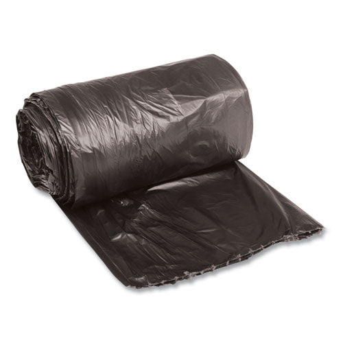 Image of Boardwalk® Low-Density Waste Can Liners, 16 gal, 0.35 mil, 24" x 32", Black, Perforated Roll, 50 Bags/Roll, 10 Rolls/Carton