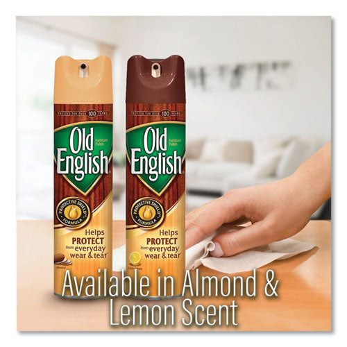 Image of OLD ENGLISH® Furniture Polish, Fresh Lemon Scent, 12.5 Oz Aerosol Spray, 12/carton