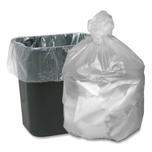 Image of Ultra Plus® Can Liners, 10 gal, 7.87 mic, 24" x 24", Natural, 25 Bags/Roll, 20 Rolls/Carton