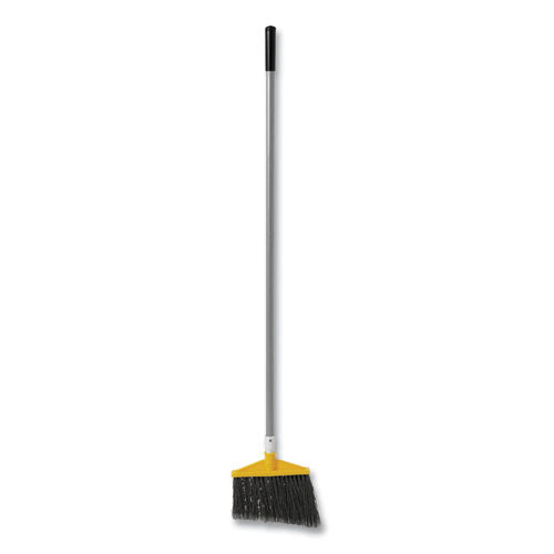 Image of Rubbermaid® Commercial Angled Large Broom, 48.78" Handle, Silver/gray