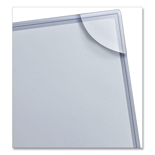 Image of Avery® Three-Hole Punched Corner Lock Plastic Sleeves, 9.5 x 11.75, Clear, 4/Pack