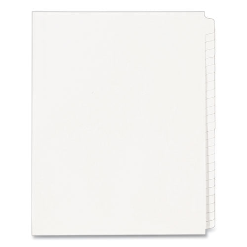 Image of Avery® Blank Tab Legal Exhibit Index Divider Set, 25-Tab, 11 x 8.5, White, 1 Set